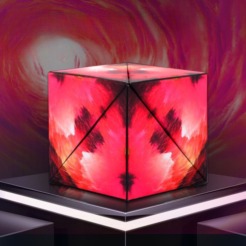 Shasibo Magnetic Cubes, Magic Infinite Cosmic Cube, Changeable Magnet Fidget Cubes, AntiStress Flip Cubic Puzzle Toy