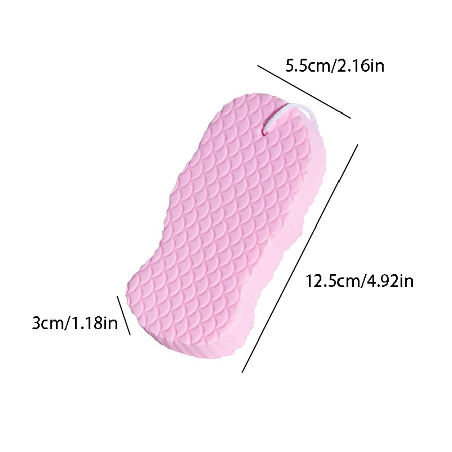 Soft Bath Sponge, Body Scrub Brush, Wisp Massage, Exfoliating Skin Scrubber, Relaxing Shower Washcloth