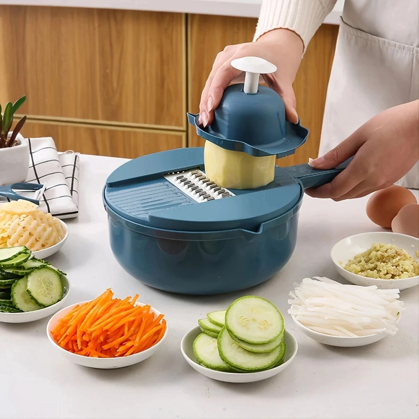 9 in 1 Multi Functional Vegetable Cutter and Slicer Set