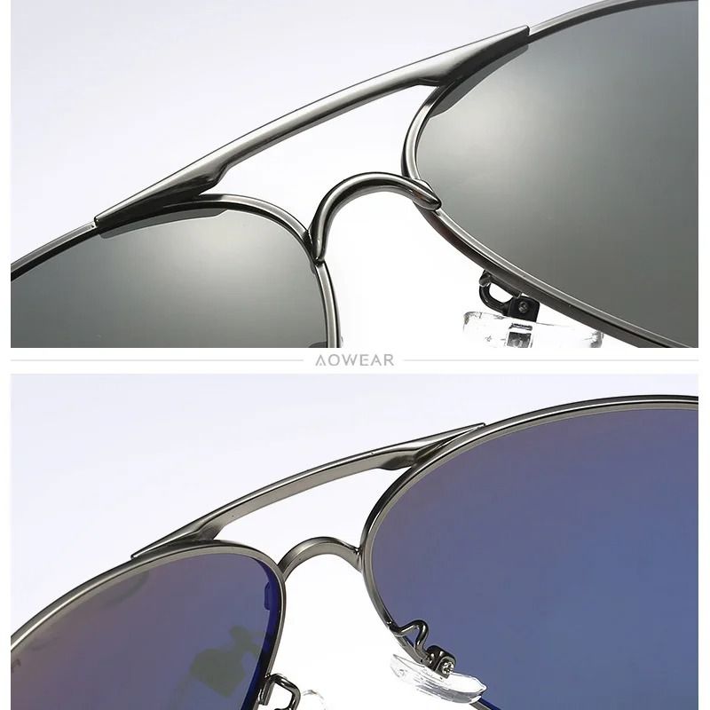Mens Polarized Aviation Sunglasses Driving HD Pilot Sun Glasses