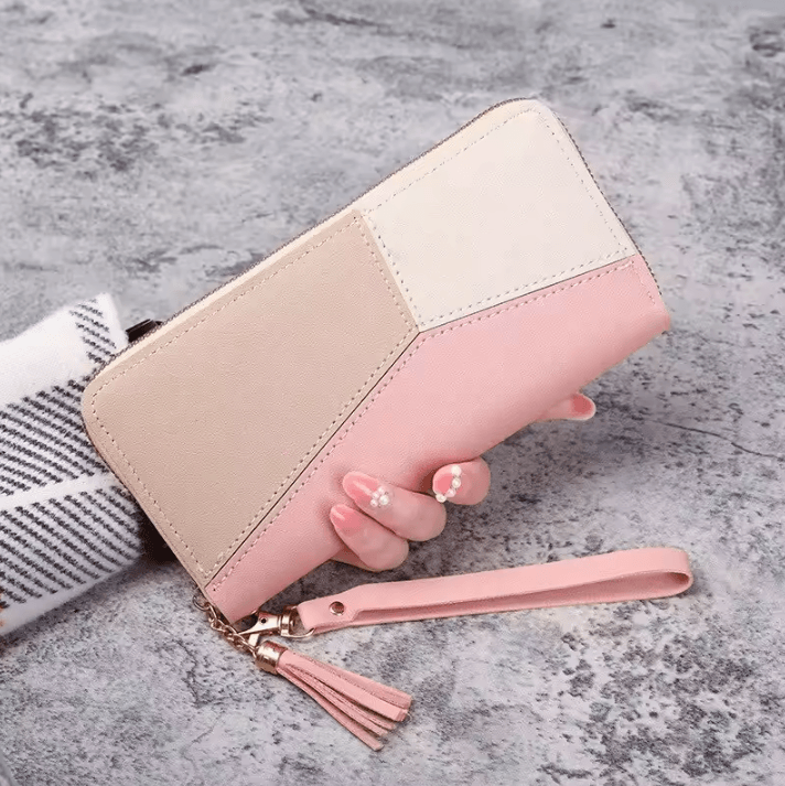 Womens Long Zipper Wallet PU Leather Card Holder Clutch Purse