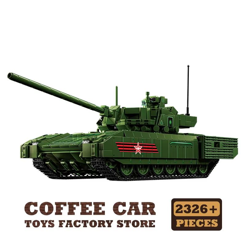 T-14 Main Battle Tank Building Blocks Set Military Model Toy