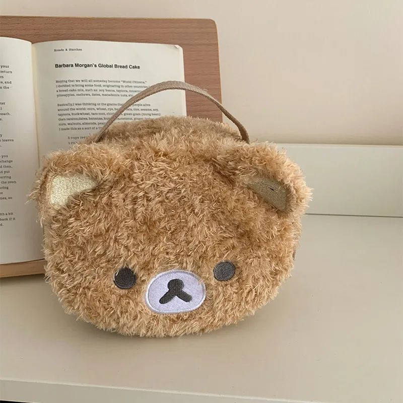 Anime Plush Bear Makeup Case Cosmetic Bag