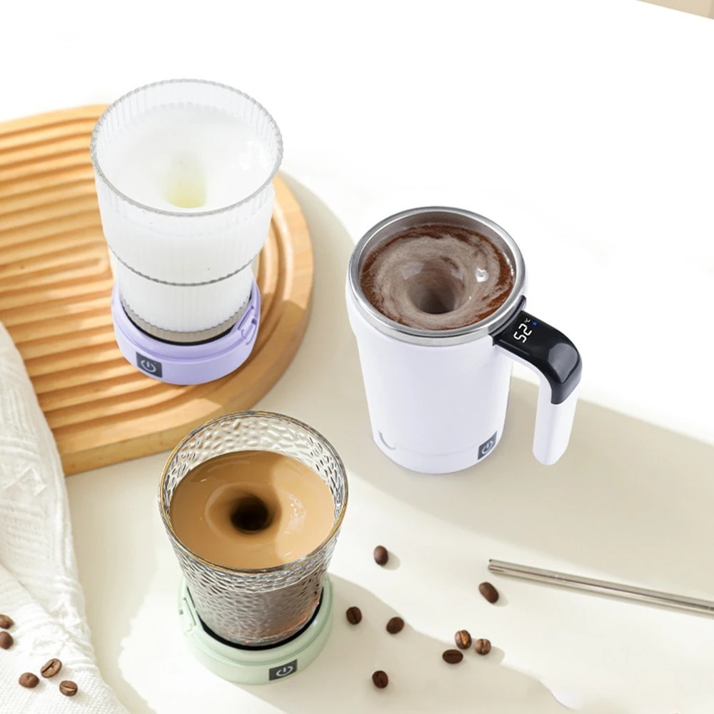 Electric Stirring Mugs Magnetic Tumbler Rechargeable Automatic Stirring Cup