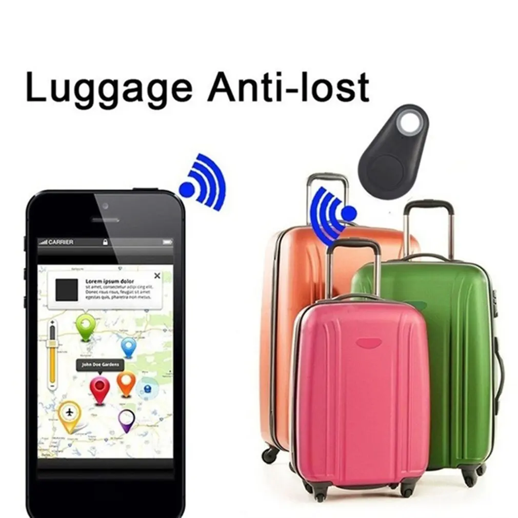 Wireless Mini Bluetooth GPS Tracker Anti-lost Alarm for Pets Dog Key Wallet Locator Child Finder