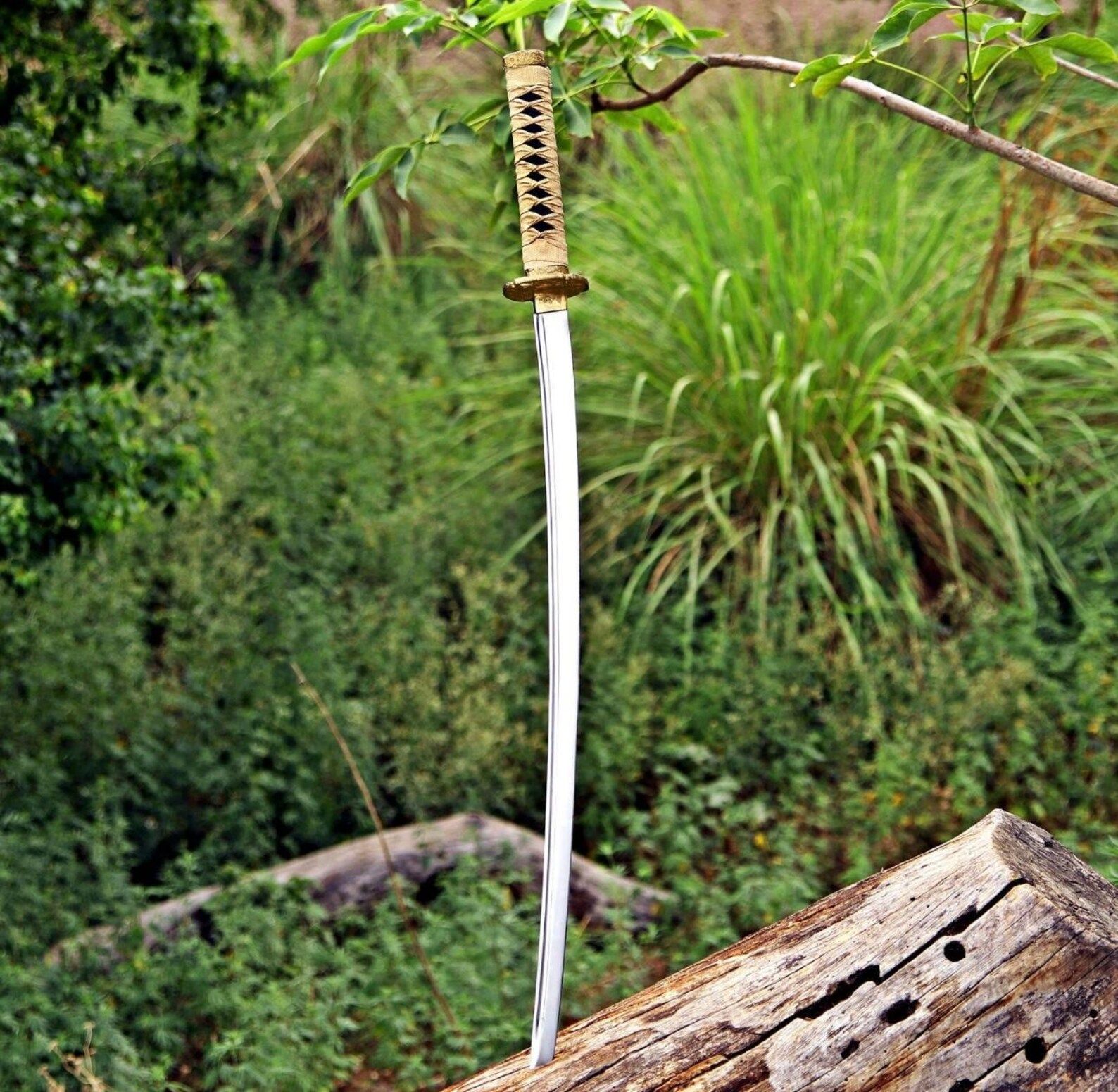 Monogram Custom Japanese Katana | Personalized Engraved Samurai Sword | Japanese Samurai Blade