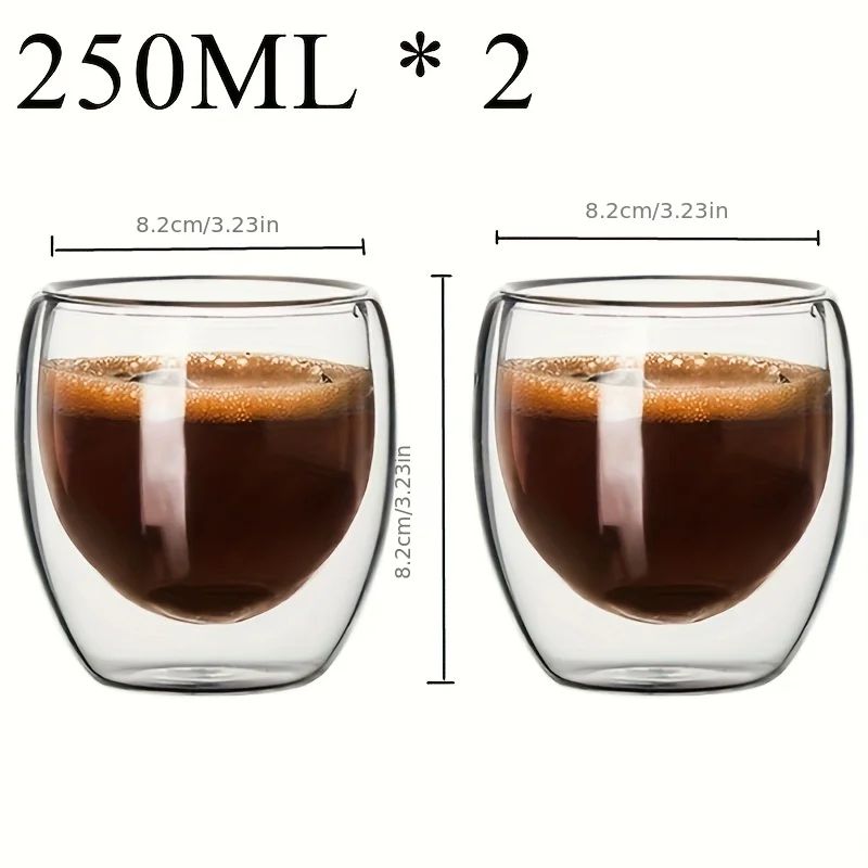 Double Wall Glass Coffee Tea Cup