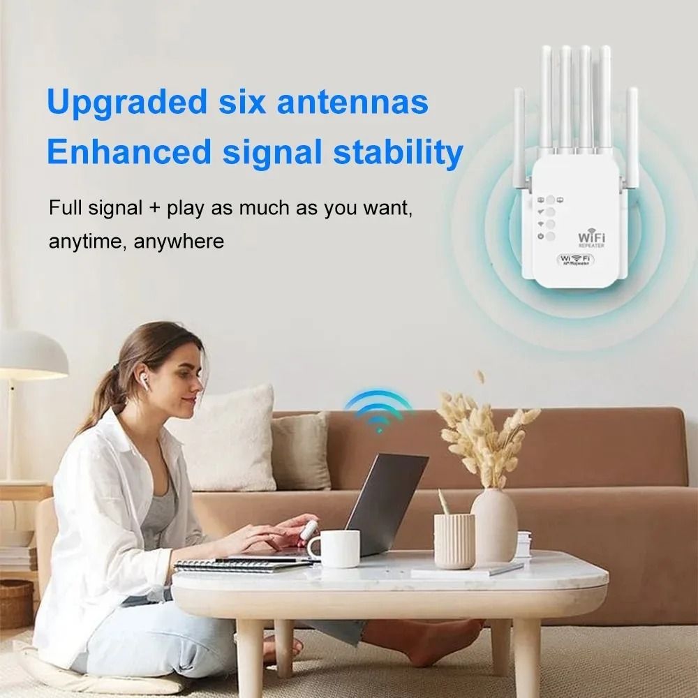 Dual Band Wireless WiFi Repeater and Signal Booster 2.4G and 5G