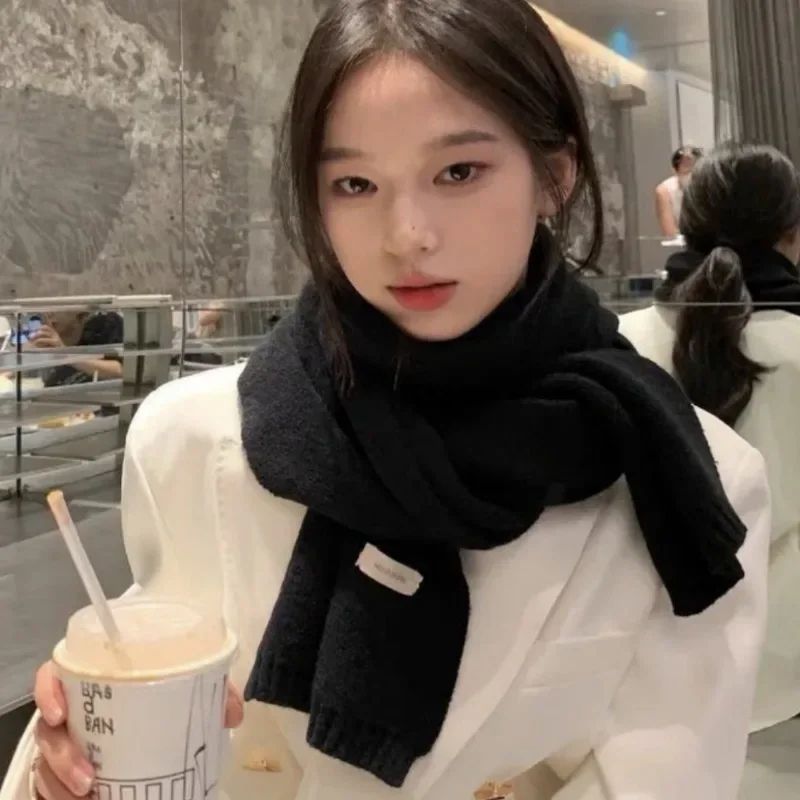 Unisex Winter Thermal Knitted Scarf