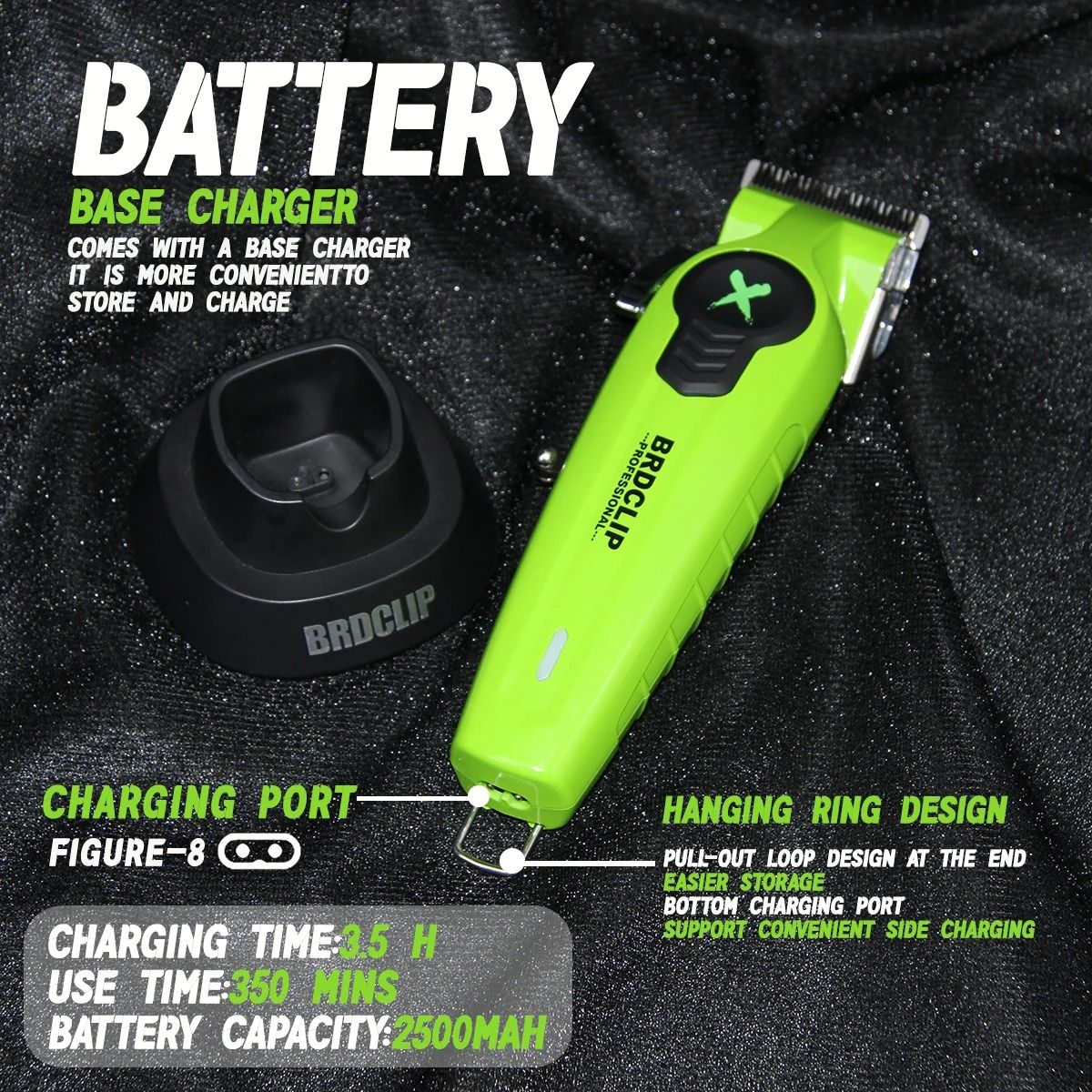BRDCLIP FA1C FA1T FA1R Professional Hair Clipper and Shaver Set with Charging Base