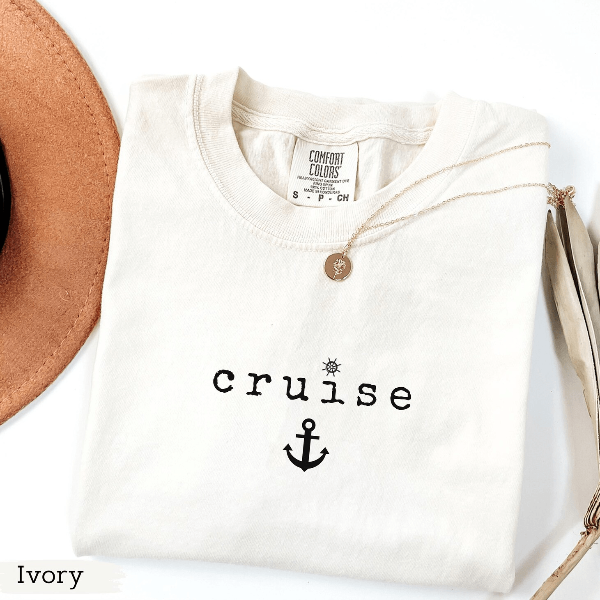 Comfort Colors Cruise Shirt Nautical Vacation Crew Matching Tee