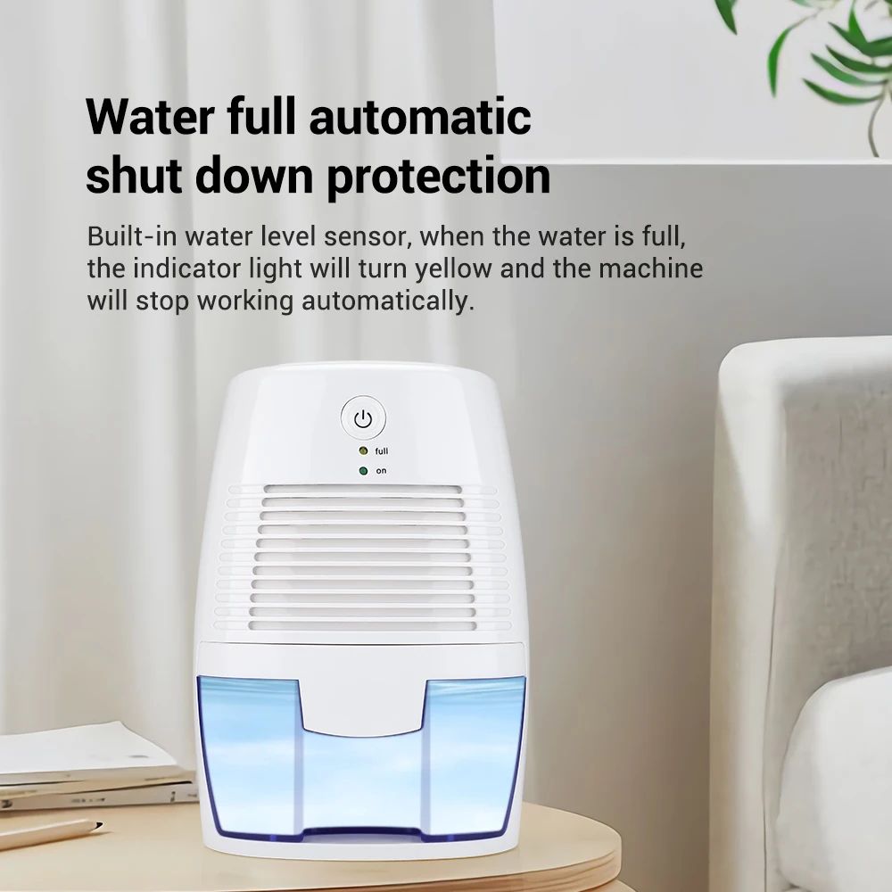 Portable Mini Dehumidifier Air Purifier USB Quiet Moisture Absorber