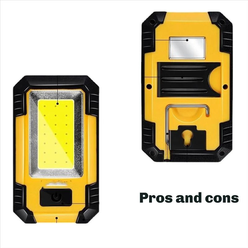 Multifunctional Portable Outdoor LED Flashlight and COB Work Light