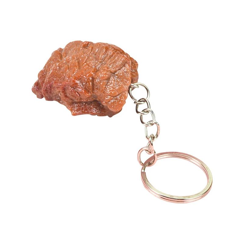 Simulation Beef Cube Keychain