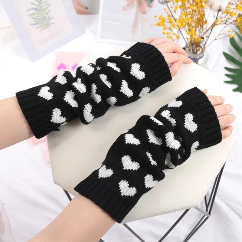 Y2K Heart Motif Japanese Lolita Leg Warmers