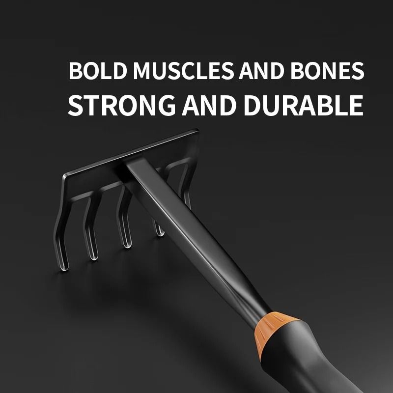 Heavy-Duty Ergonomic Gardening Tools – Essential Hand Shovel & Rake Set
