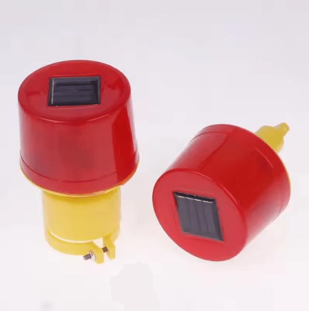 Solar LED Crane Warning Light – Waterproof Emergency Beacon for Construction & Road Safety