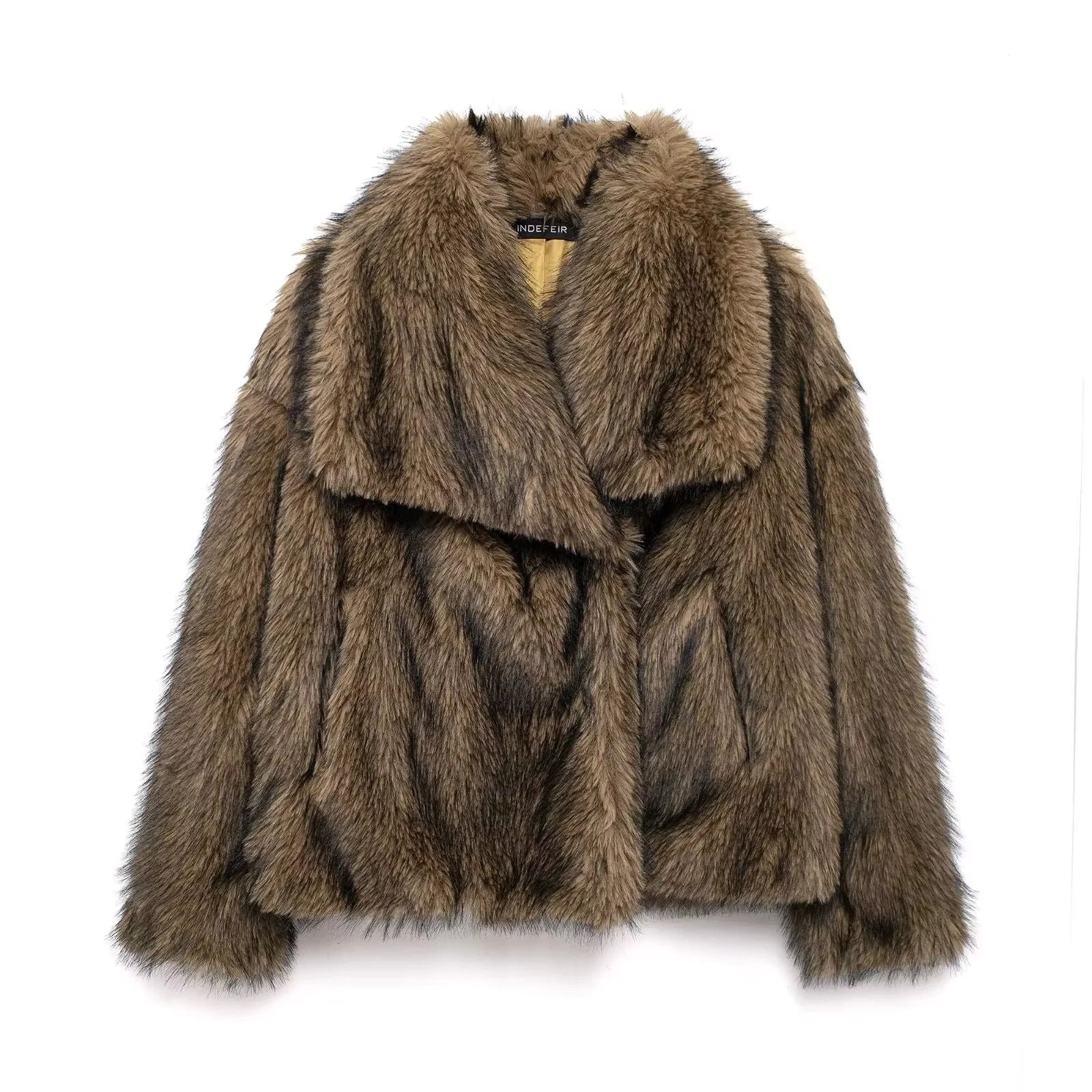 HH Elegant Faux Fur Outerwear System | Premium High-Street Fluffy Lapel Jacket & Thermal Fashion Infrastructure