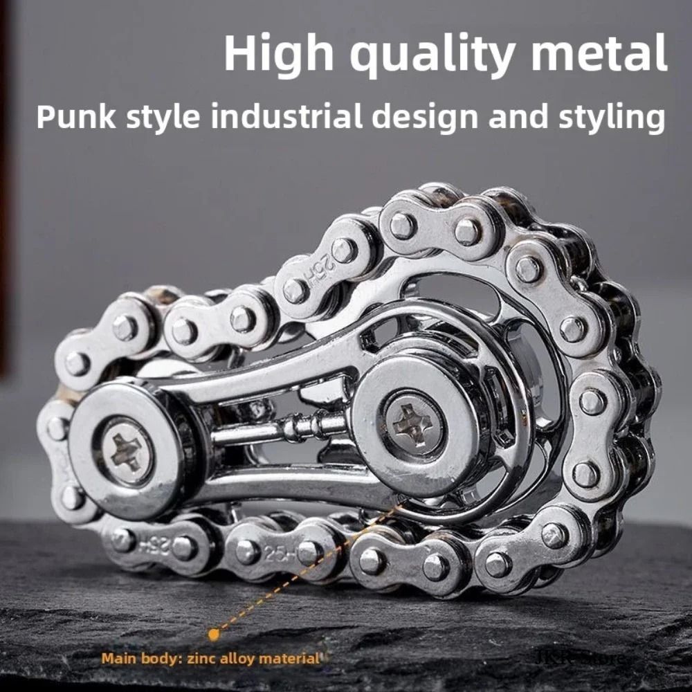 Metal Sprocket Flywheel Fidget Spinner Toy
