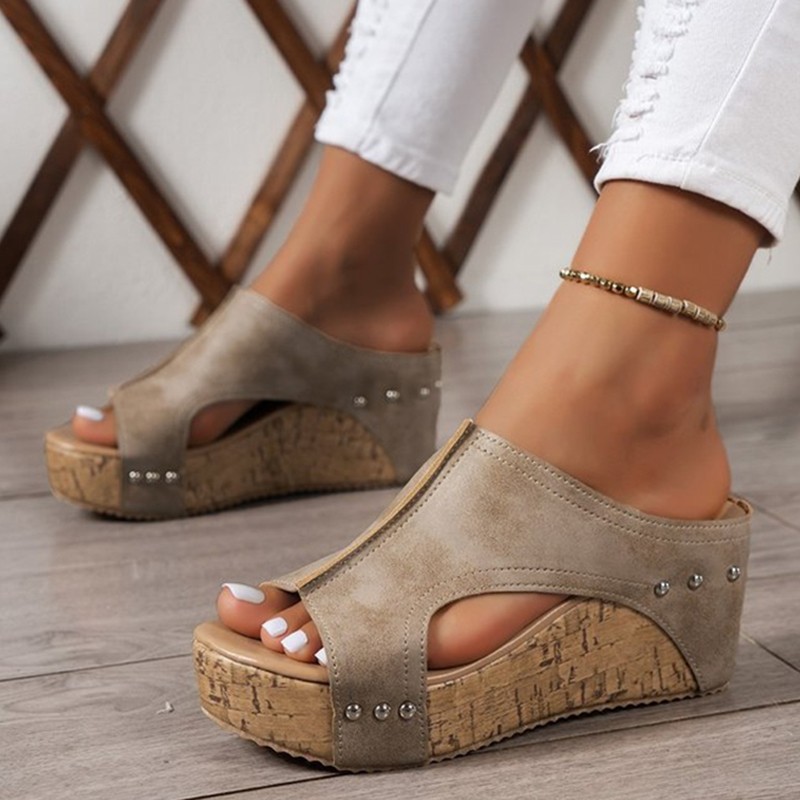 Womens Wedge Walking Shoes, Summer Sandals, Fashion Casual Shoes, Outdoor Soft Footwear, Heels