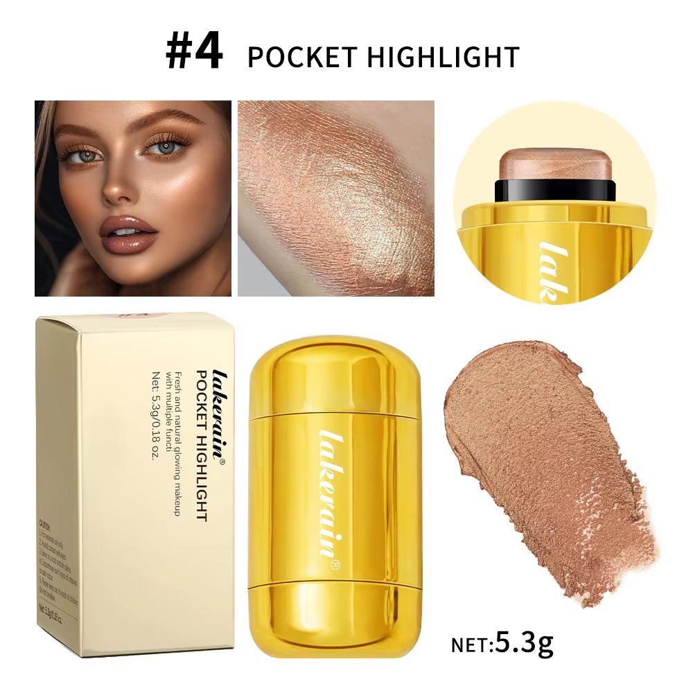 GlowTint 3 in 1 Blush Stick – Moisturizing Lip and Cheek Tint with Glossy Finish