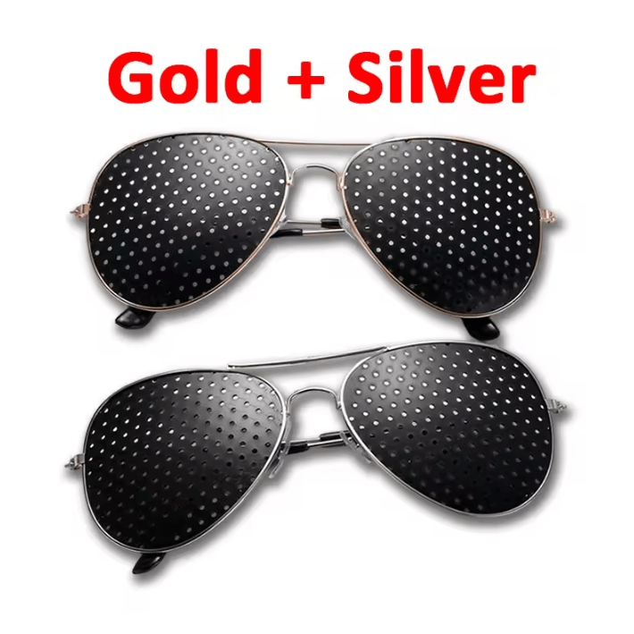 Anti-Fatigue Pinhole Glasses – Vision Training Eye Protection Eyewear for Men & Women