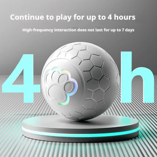 Smart Interactive Dog Toy Ball with Automatic Rolling & RGB Lights