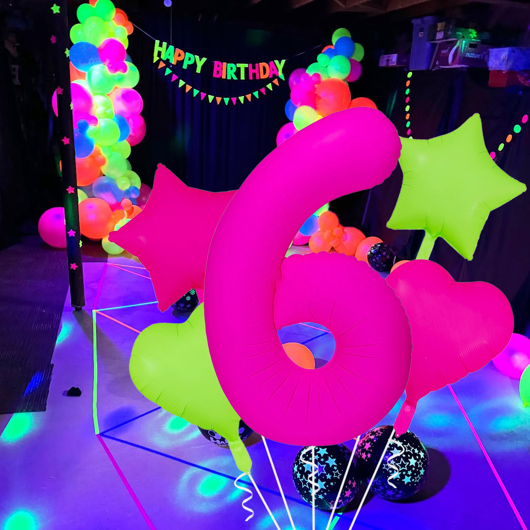 Heart-Shaped Pointed Star Balloons for Birthday and Graduation Season Decorations