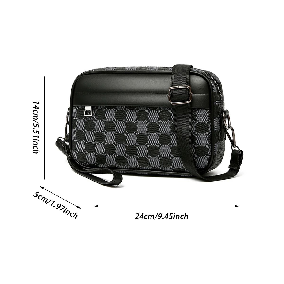 PU Leather Mens Waist Crossbody Bag