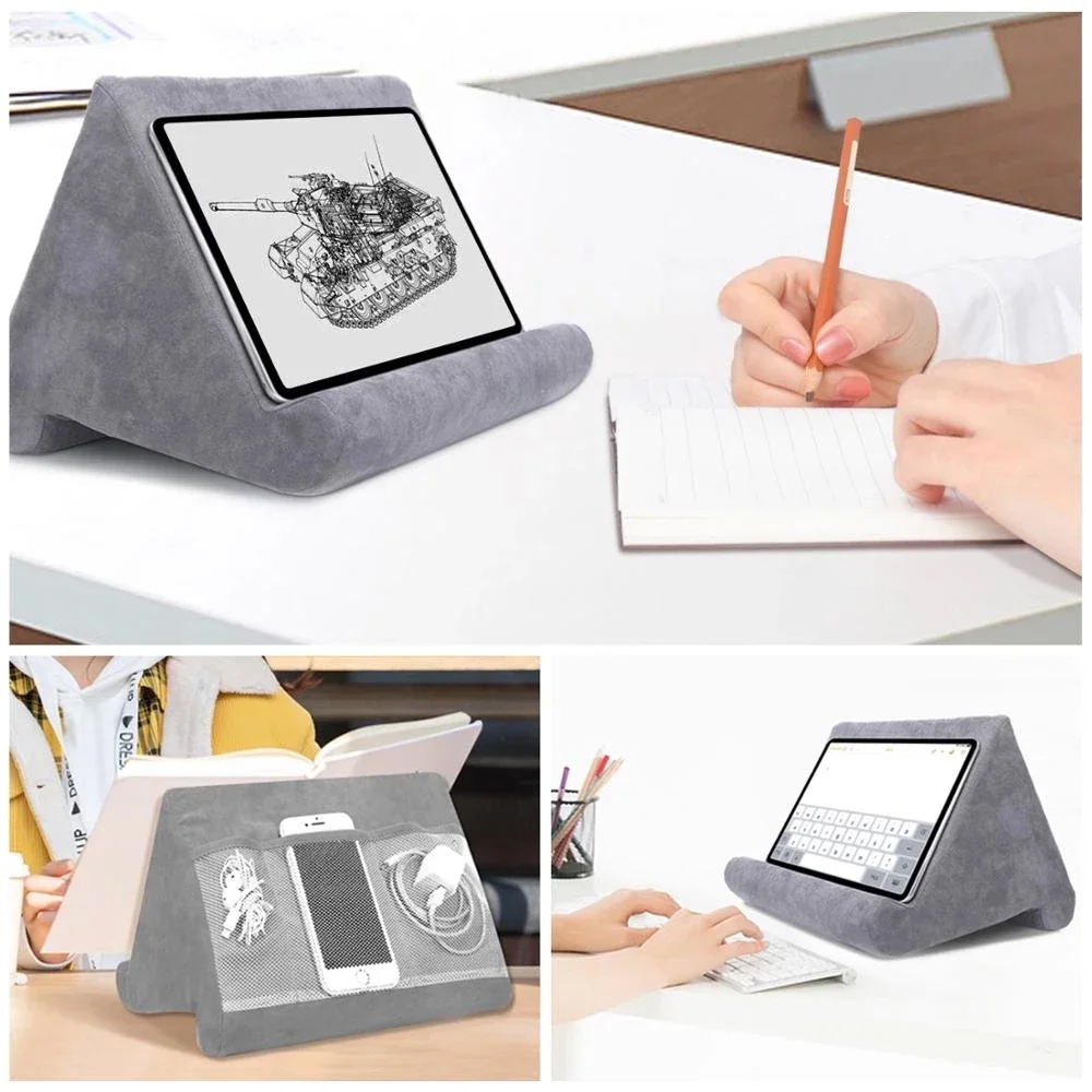 Tablet Holder for iPad, Samsung, Huawei, Xiaomi, Sponge Pillow, Multi-angle Mobile Phone Support, Reading Stand
