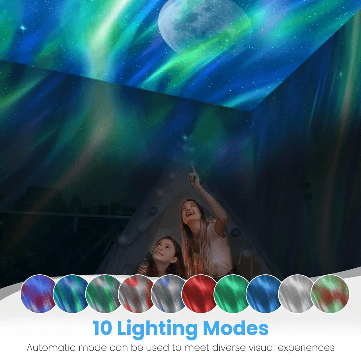 Galaxy Projector Night Light for Kids and Adults with Planetarium Sky Effect