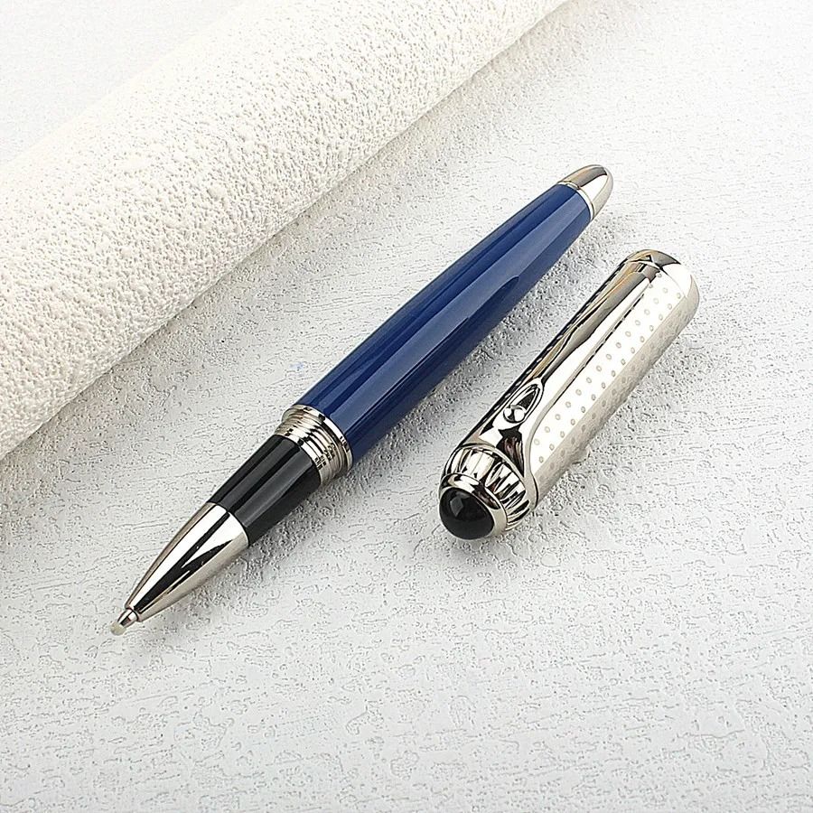 ExecutivePro Luxury Rollerball Pen Metal Business Writing Pen Blue Ink Office Gift Pen