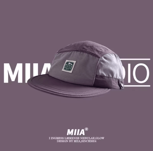 Japanese Retro 5-Panel Splicing Baseball Cap – Breathable Quick-Dry Summer Hat