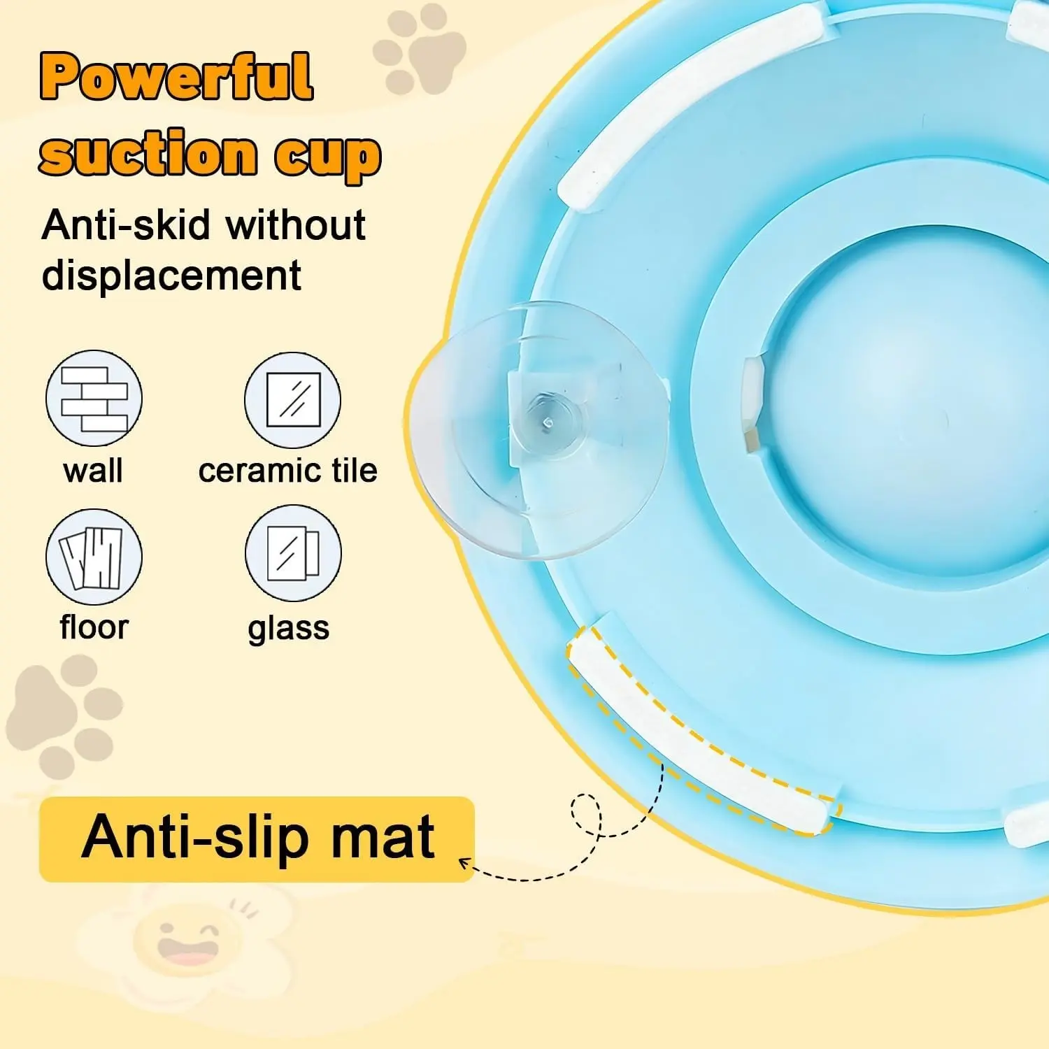 CalmPaw Dog Lick Mat Slow Feeder Bowl with Anti Slip Base & Anxiety Relief Design