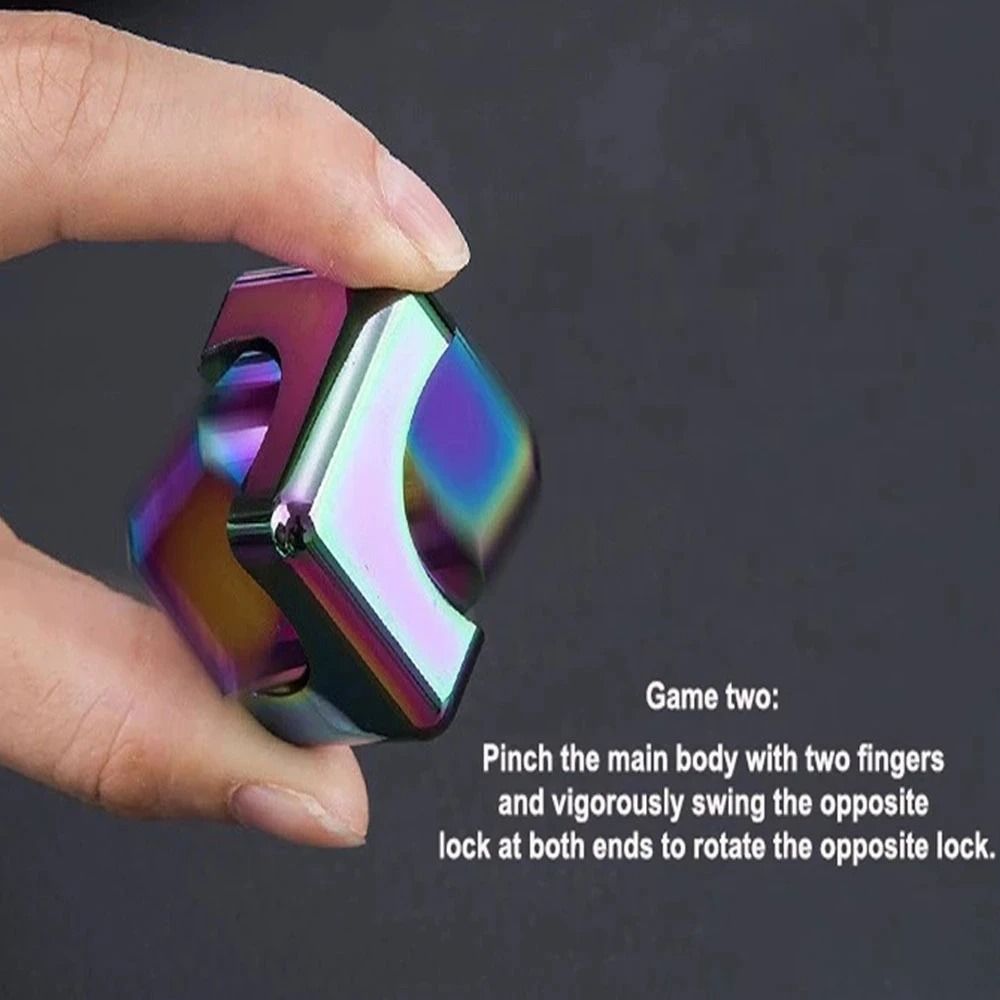 Fidget Spinner Cube Anti Anxiety Fidget Toy Spinning Cube Stress Relief Toy
