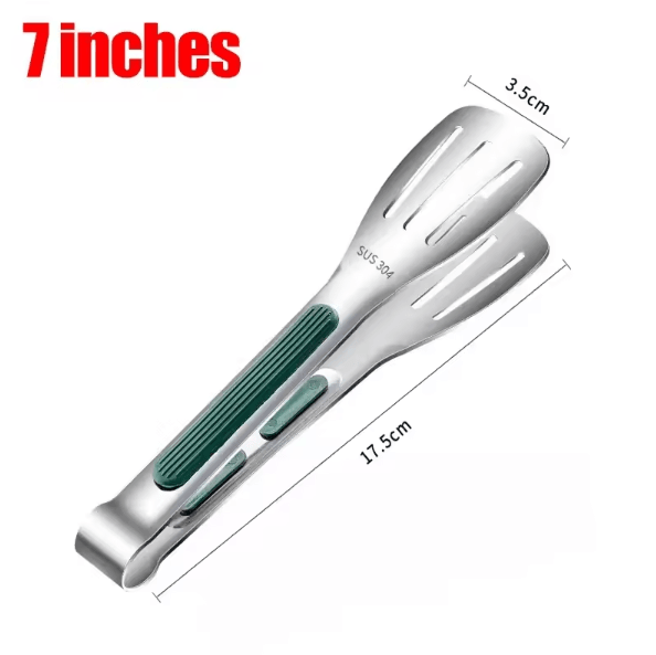 ProServe Stainless Steel Food Tongs – Heavy-Duty BBQ Steak & Buffet Serving Tongs