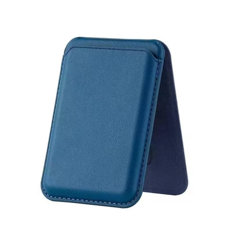 Leather Wallet With Strong Magnetic Hide Stand Case, Magsafe iPhone Card Holder Pocket Cover