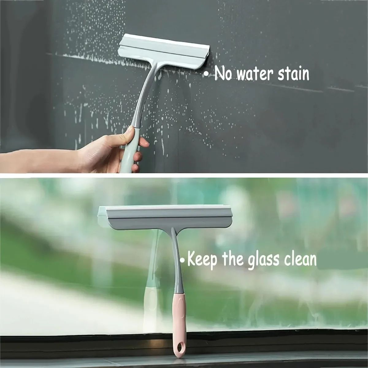 CrystalClear Shower & Window Squeegee – Streak-Free Glass Cleaner for Bathroom, Home & Car