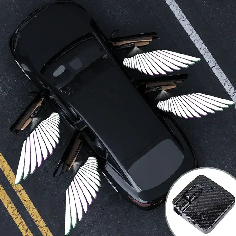 Wireless LED Car Door Projector Lights – Magnetic Auto Welcome Logo Light (No Wiring Required)
