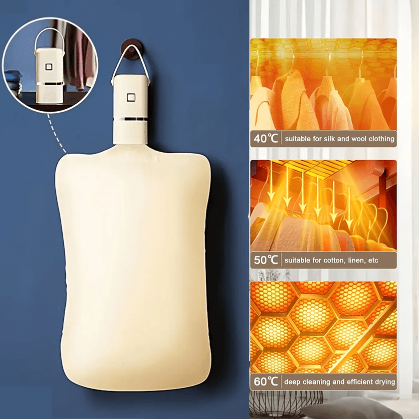 SwiftDry Mini Portable Foldable Electric Dryer with Intelligent Timer