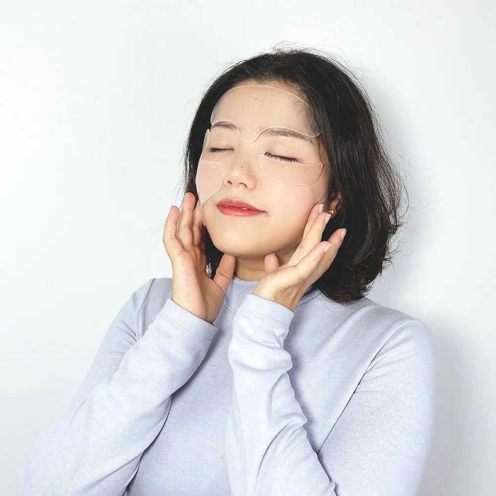 Reusable Silicone Anti Wrinkle Face and Neck Patches Set