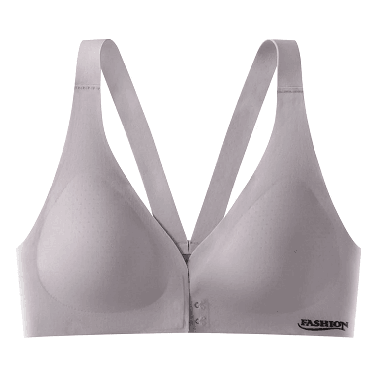 Front-Clip Cooling No-Underwire Maternity Bra with Latex-Blended Back