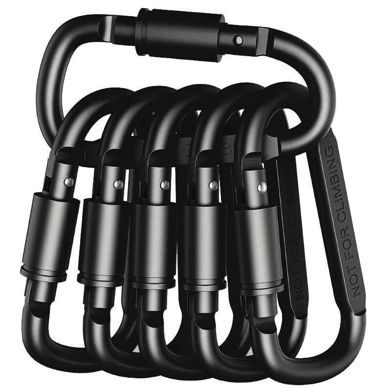 EDC Outdoor Keychain Clip, Alloy Aluminum Tactical Carabiner Hook, Carabiner Set for Key Camping Survival
