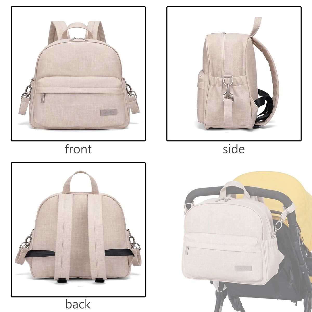 Soboba Stylish Waterproof Diaper Backpack for Moms