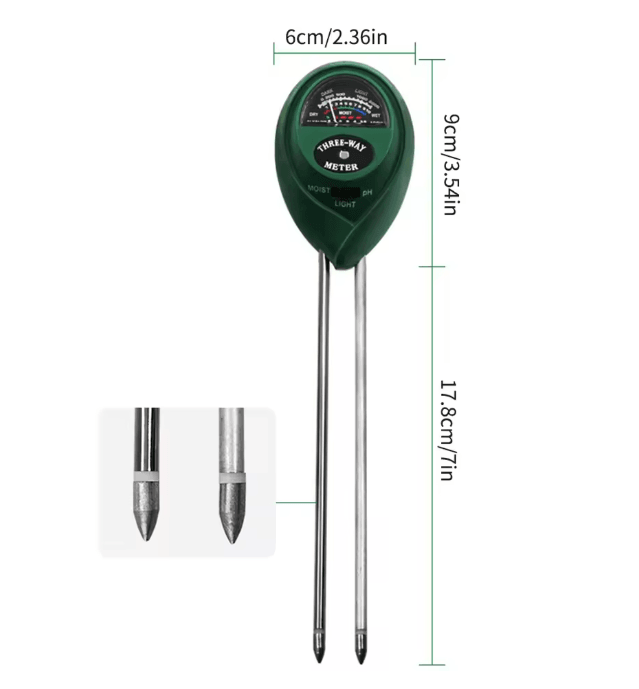 3 in 1 Soil PH Meter Moisture and Light Tester for Garden Plants