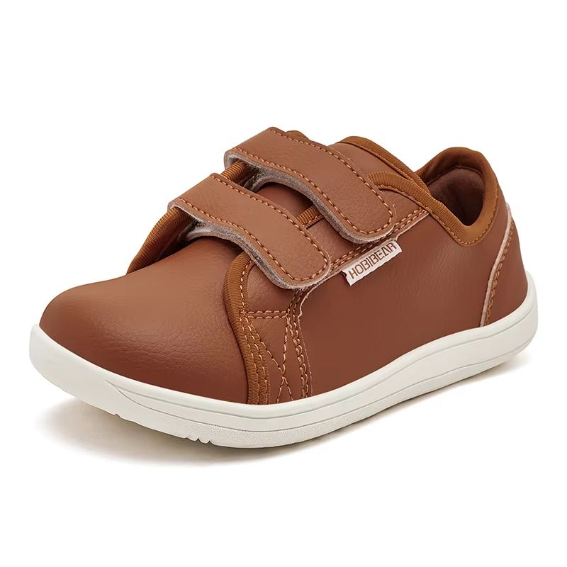 HOBIBEAR Kids Barefoot Shoes – Wide Toe Minimalist Sneakers for Little & Big Kids with Lightweight Hook and Loop Design