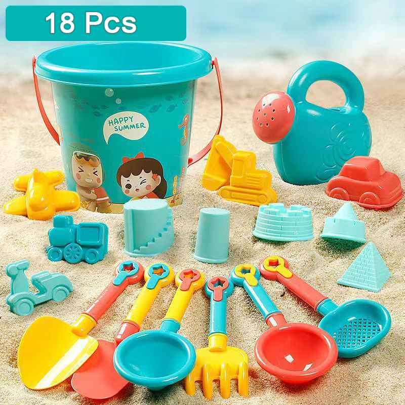 Kids Beach Sand Toy Set with Bucket and Shovel for Toddlers Summer Water Play