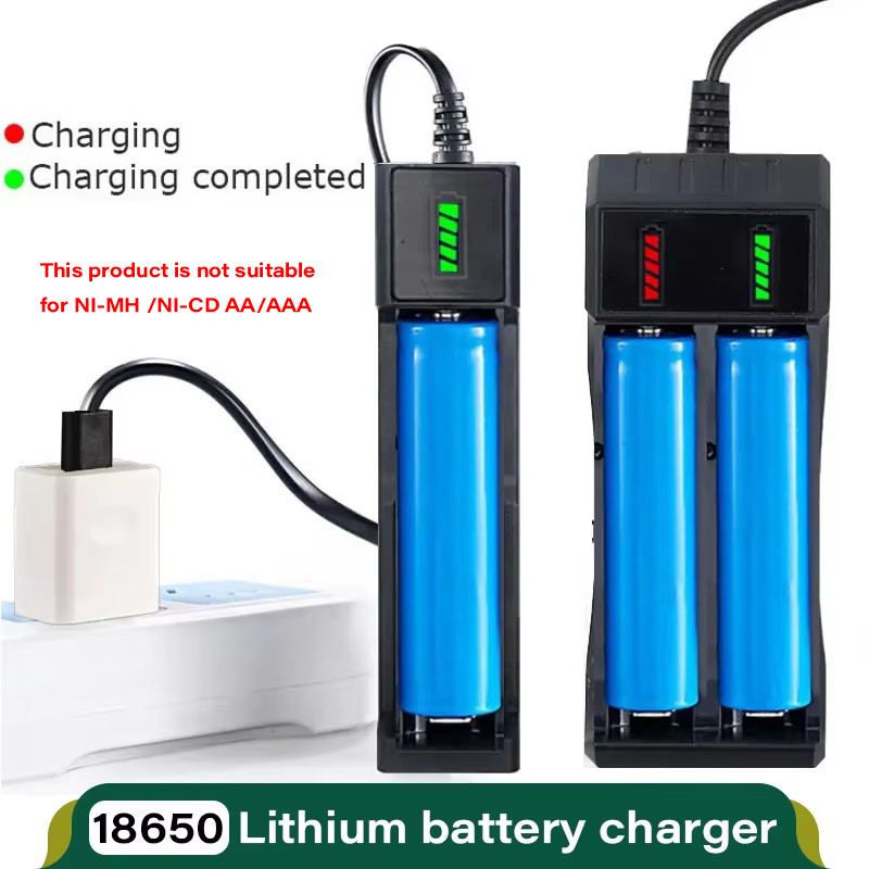 Dual Slot USB Charging Station for Rechargeable Lithium Batteries  Fast & Convenient