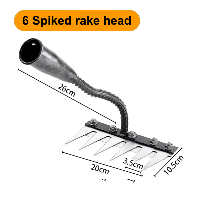 Soil Nail Rake Tool, Weeding Rake, Grasping, Raking, Farm Tool Artifact