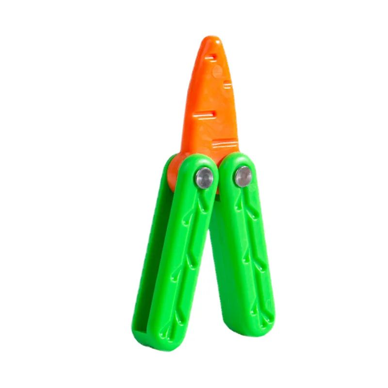 Carrot Fidget Toy Gravity Flip Stress Relief Desk Toy Novelty Gift